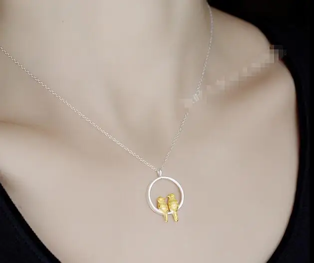 Sterling Silver Necklace Love Birds Drops Literature Lovely Feelings Valentine Birds Chain Clavicular Gift
Sterling Silver Necklace Love Birds Drops Literature Lovely Feelings Valentine Birds Chain Clavicular Gift