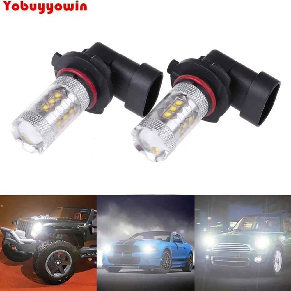 2 шт. 9006 HB4 9005 CREE XB чипы Feux de d Ampoule светодиодный 80 Вт Voiture Lumiere Phare antibrouillard сигнальные