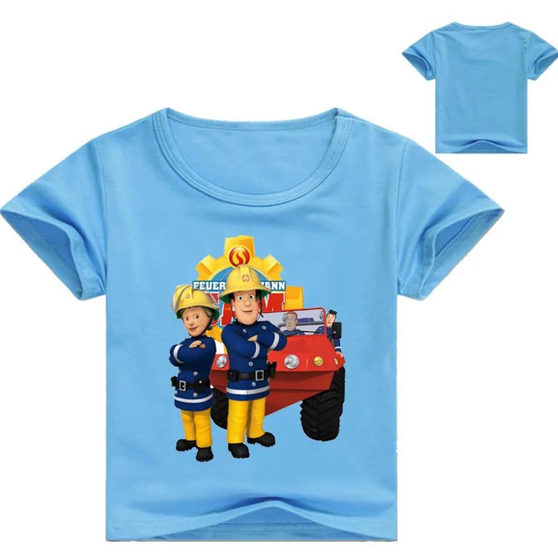 Children Cartoon Fireman Sam Printed Funny T shirt Kids Summer Tops Baby Girls Boys Great Casual T-shirt 
Children Cartoon Fireman Sam Printed Funny T shirt Kids Summer Tops Baby Girls Boys Great Casual T-shirt