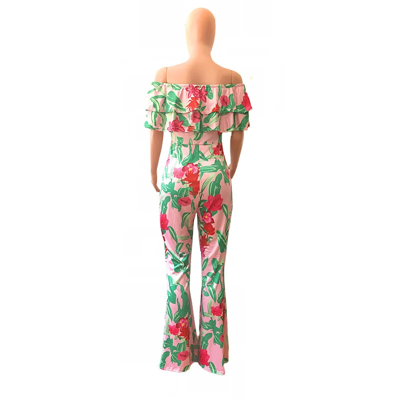 Floral Print Rompers Womens Jumpsuit Sexy Slash Neck Ruffles Sleeve Bodycon Overall Summer Off Shoulder Backless Beach Bodysuit
Floral Print Rompers Womens Jumpsuit Sexy Slash Neck Ruffles Sleeve Bodycon Overall Summer Off Shoulder Backless Beach Bodysuit
