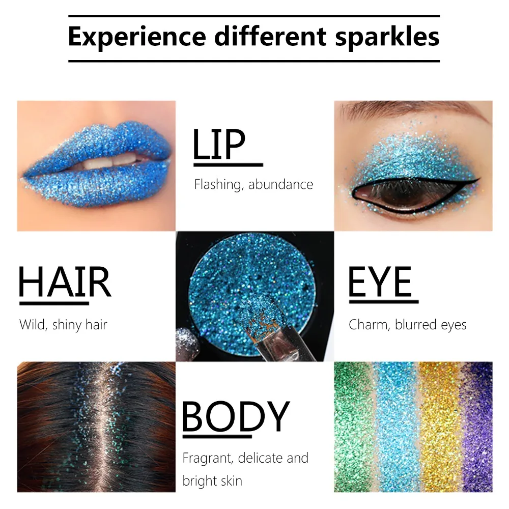 Lady Women Mixed Glitter Powder Eyeshadow Eyes Lip Pigment Loose Makeup16 Colors /set
Lady Women Mixed Glitter Powder Eyeshadow Eyes Lip Pigment Loose Makeup16 Colors /set