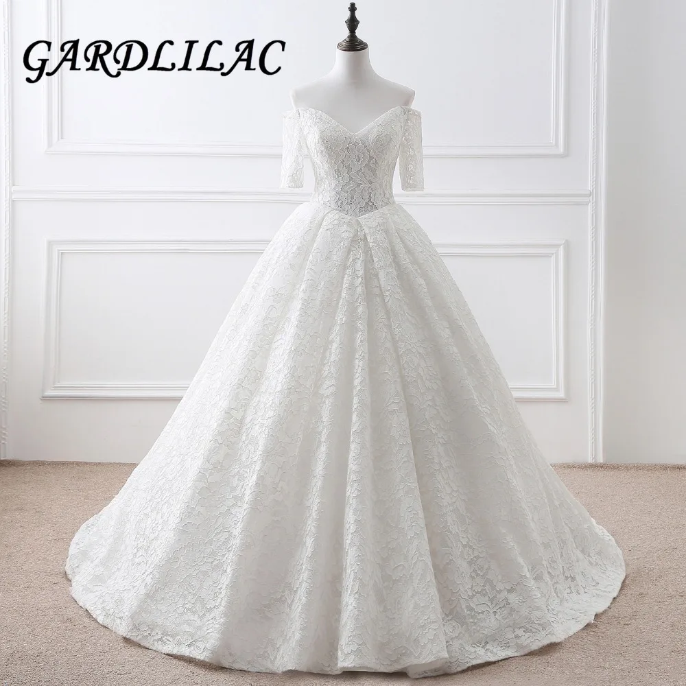 Gardlilac White Lace Wedding Dress Off The Shoulder Ball Gown Bridal Dress A Line Plus Size Wedding Dress
Gardlilac White Lace Wedding Dress Off The Shoulder Ball Gown Bridal Dress A Line Plus Size Wedding Dress