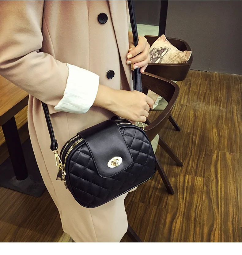 2021 Brand Diamond Lattice Women Messenger Bag Soft PU Leather Black small bags for Ladies Shoulder Bag Casual Crossbody bags
2021 Brand Diamond Lattice Women Messenger Bag Soft PU Leather Black small bags for Ladies Shoulder Bag Casual Crossbody bags