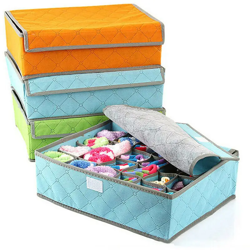 Foldable Closet Drawer Organizer Divider Storage Box For Underwear Bra 3pcs Multi-size Bra Storage Box Non-woven For Scarfs Sock
Foldable Closet Drawer Organizer Divider Storage Box For Underwear Bra 3pcs Multi-size Bra Storage Box Non-woven For Scarfs Sock