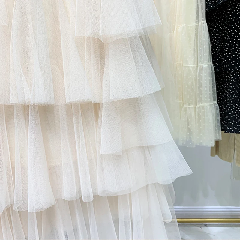 CHGOISIO New Summer Cover Cakes Tall Women Midi Rock Casual Parties High Waist Medium Long A -line Female Mesh Skirts
CHGOISIO New Summer Cover Cakes Tall Women Midi Rock Casual Parties High Waist Medium Long A -line Female Mesh Skirts