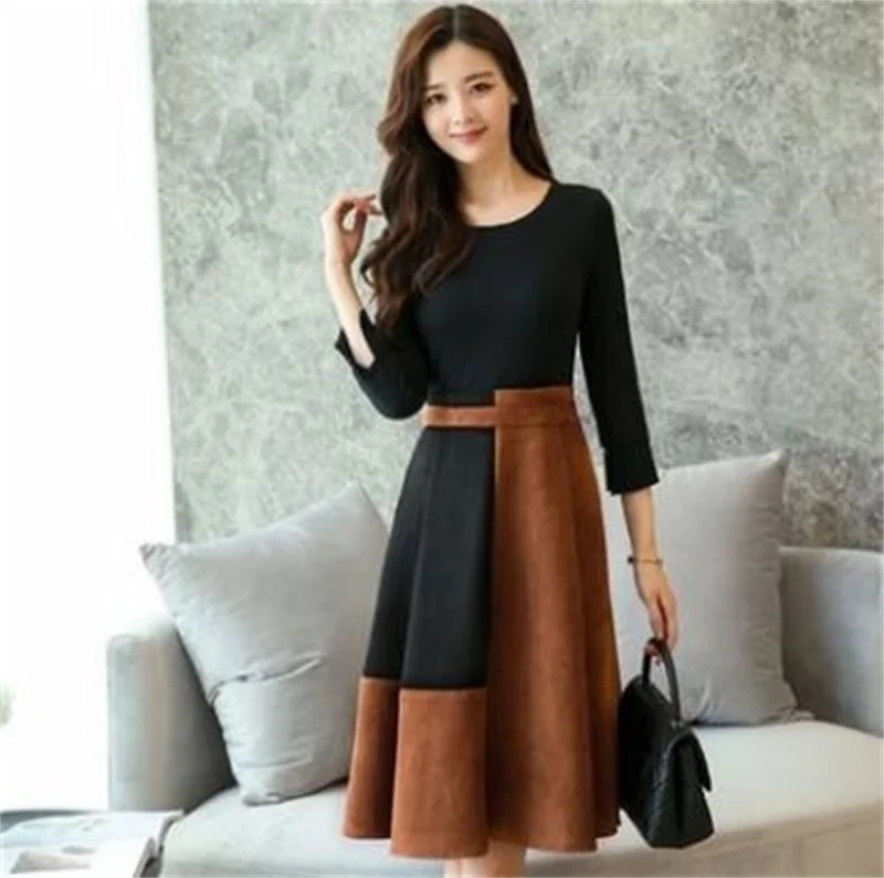 #2019Spring new women's Korean version of the wine red long-sleeved dress in the long French retro dress
#2019Spring new women's Korean version of the wine red long-sleeved dress in the long French retro dress