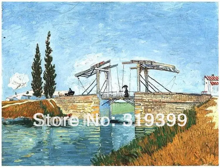 Linen Canvas Oil Painting reproduction, The Langlois Bridge at Arles by vincent van gogh,100% handmade,Free DHL Shipping
Linen Canvas Oil Painting reproduction, The Langlois Bridge at Arles by vincent van gogh,100% handmade,Free DHL Shipping