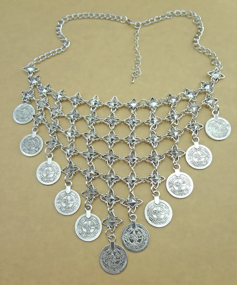 Gypsy Bohemian Beachy Chic Coin Fringe Bib Statement Necklace Earring Set Ethnic Turkish India Fringe Bib Coin Jewelry Set
Gypsy Bohemian Beachy Chic Coin Fringe Bib Statement Necklace Earring Set Ethnic Turkish India Fringe Bib Coin Jewelry Set