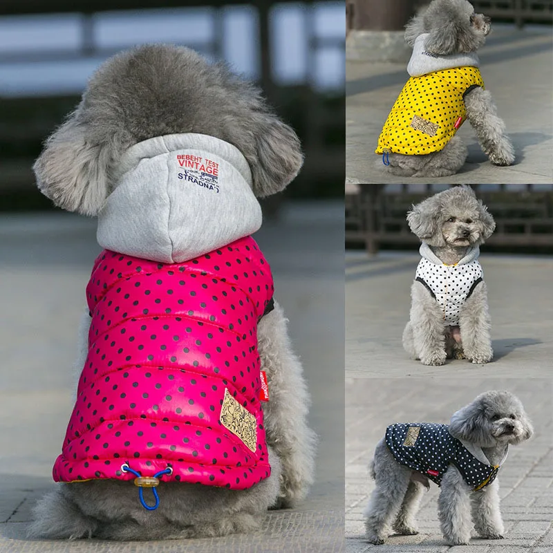 Spot Dog Clothes For Small Dogs Warm Winter French Bulldog Down Vest Jacket Chihuahua Coat Yorkshire Terrier Puppy Pet Clothes
Spot Dog Clothes For Small Dogs Warm Winter French Bulldog Down Vest Jacket Chihuahua Coat Yorkshire Terrier Puppy Pet Clothes