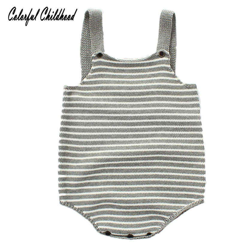 Vintage grey white stripe romper baby boy/girls sleeveless overalls toddler kids jumpsuit infant baby knitted clothes 0-24m
Vintage grey white stripe romper baby boy/girls sleeveless overalls toddler kids jumpsuit infant baby knitted clothes 0-24m
