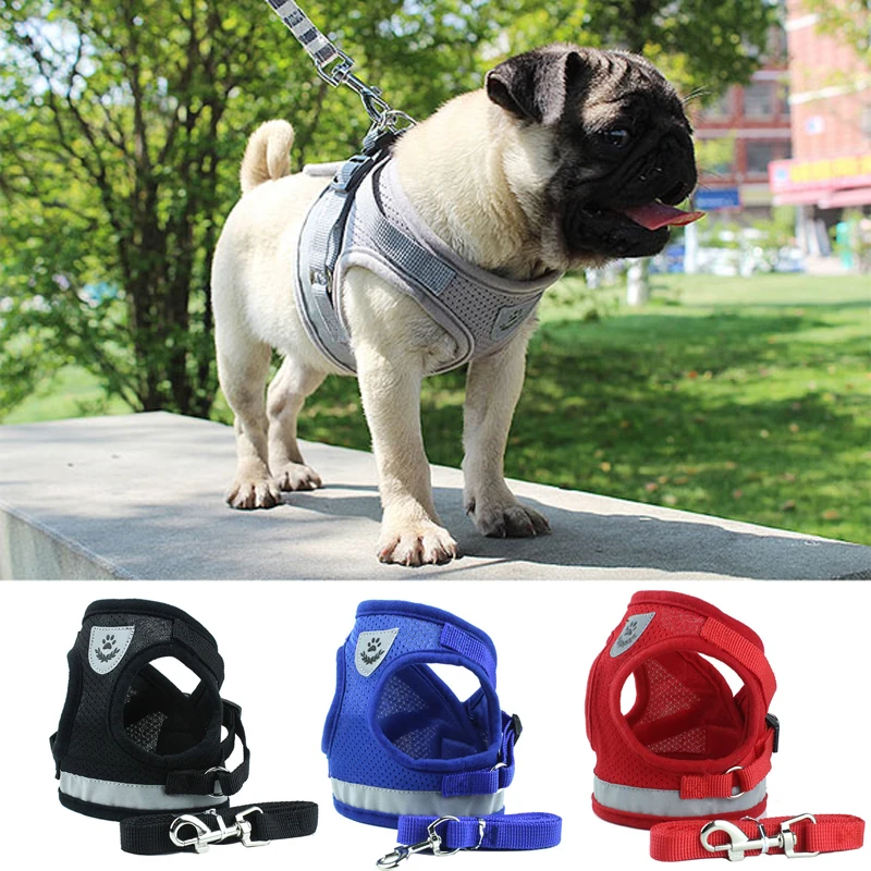 Soft Mesh Dog Cat Harness Set Reflective Walking Lead Leash sets Breathable Puppy Vest For Small pet Medium Dogs Yorkie Teddy
Soft Mesh Dog Cat Harness Set Reflective Walking Lead Leash sets Breathable Puppy Vest For Small pet Medium Dogs Yorkie Teddy