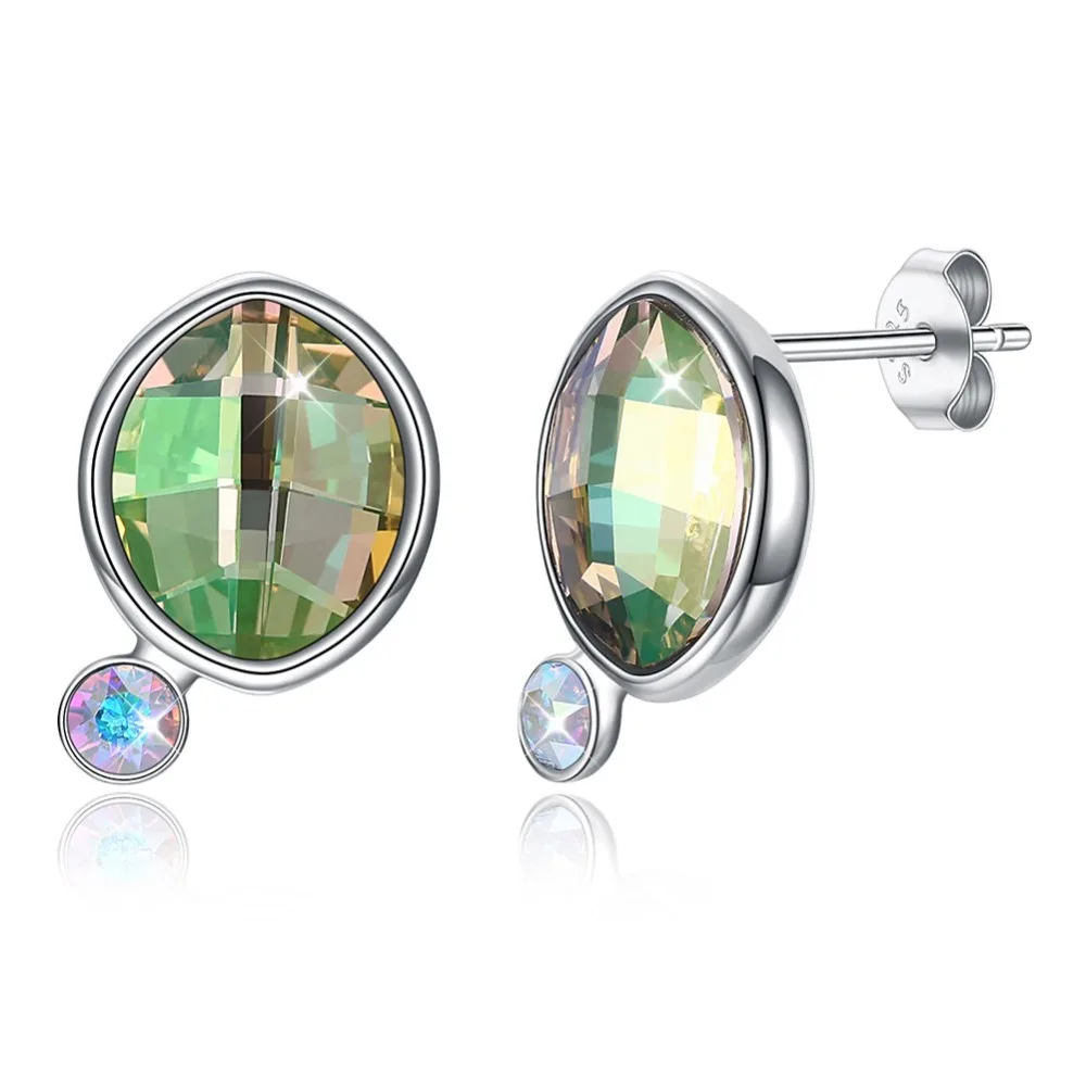 S925 Women Stud Earrings Charm Green Crystal Earrings Party Fine Jewelry 925 Sterling Silver Stud Earrings Lady Stud Ears Wears
S925 Women Stud Earrings Charm Green Crystal Earrings Party Fine Jewelry 925 Sterling Silver Stud Earrings Lady Stud Ears Wears