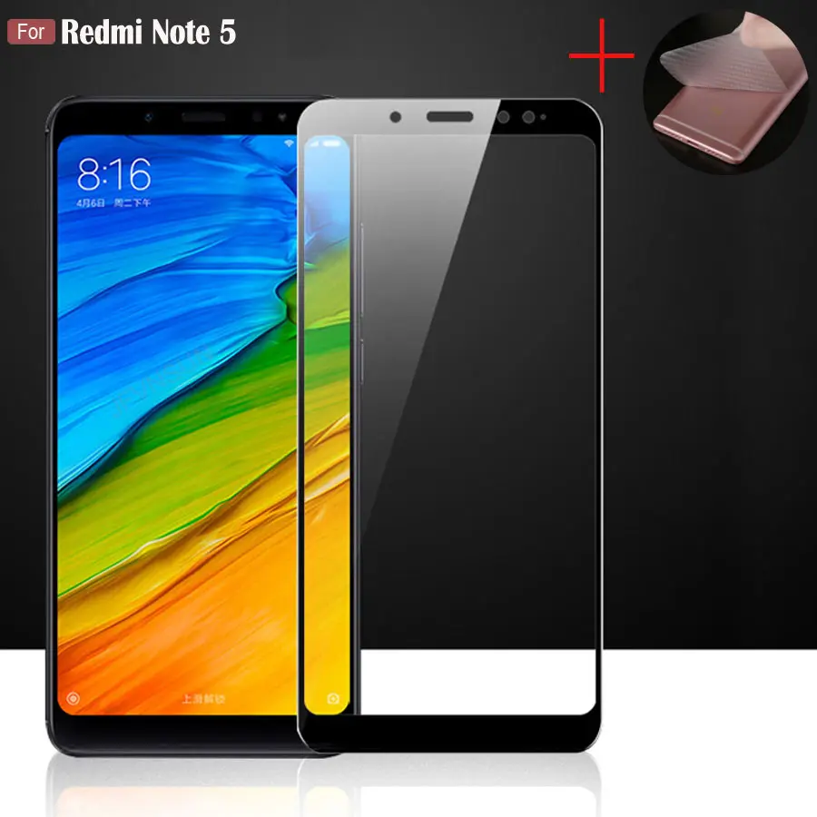 5D стекло для Xiaomi Redmi Note 5 Pro закаленное 99 дюйма полная защита экрана + Подарочная