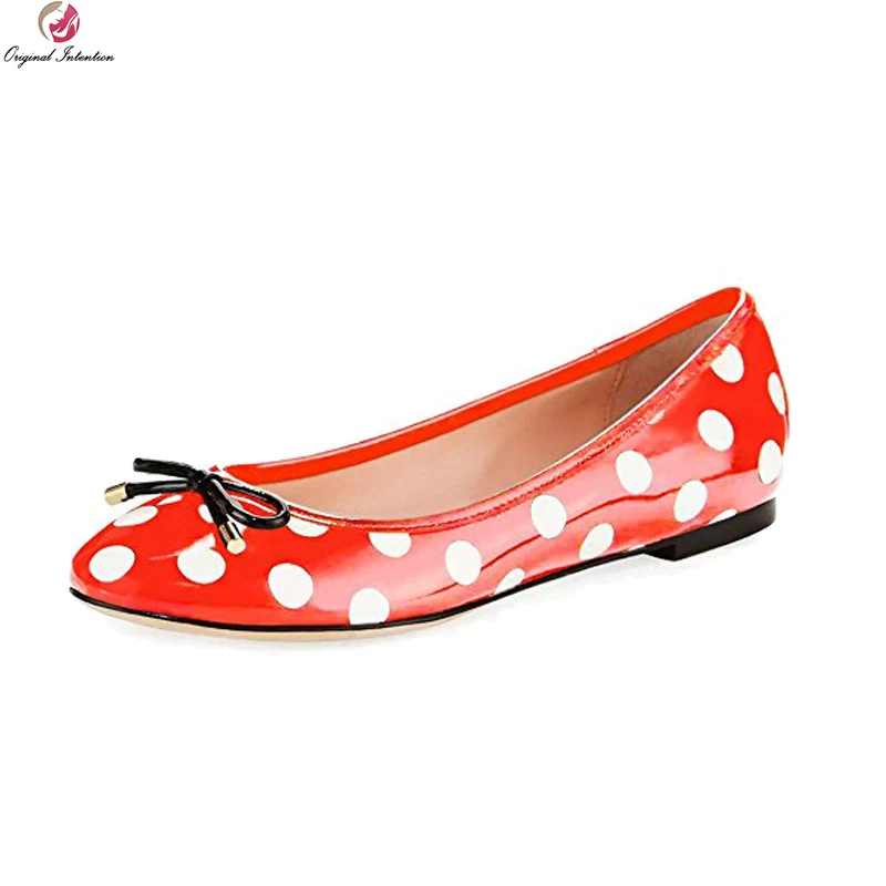 Original Intention New Fashion Women Flats Polka Dot Round Toe Flat Shoes Black Beautiful 5 Colors Shoes Woman Plus US Size 4-15
Original Intention New Fashion Women Flats Polka Dot Round Toe Flat Shoes Black Beautiful 5 Colors Shoes Woman Plus US Size 4-15