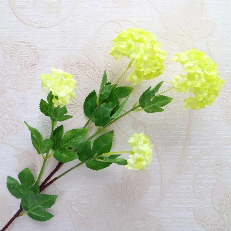 Fake Long Stem Hydrangeas Simulation Snowflake Hydrangea with Green Leaf for Wedding Home Showcase Decorative Artificial Flowers
Fake Long Stem Hydrangeas Simulation Snowflake Hydrangea with Green Leaf for Wedding Home Showcase Decorative Artificial Flowers