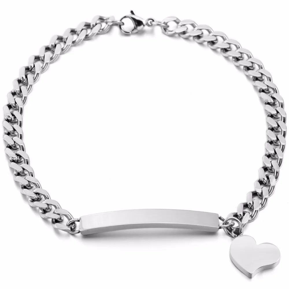 Men Women Couples Gift Heart Love Valentine Glod Black Silver Rose Tone Stainless-Steel Bracelet Link Heart Polished
Men Women Couples Gift Heart Love Valentine Glod Black Silver Rose Tone Stainless-Steel Bracelet Link Heart Polished
