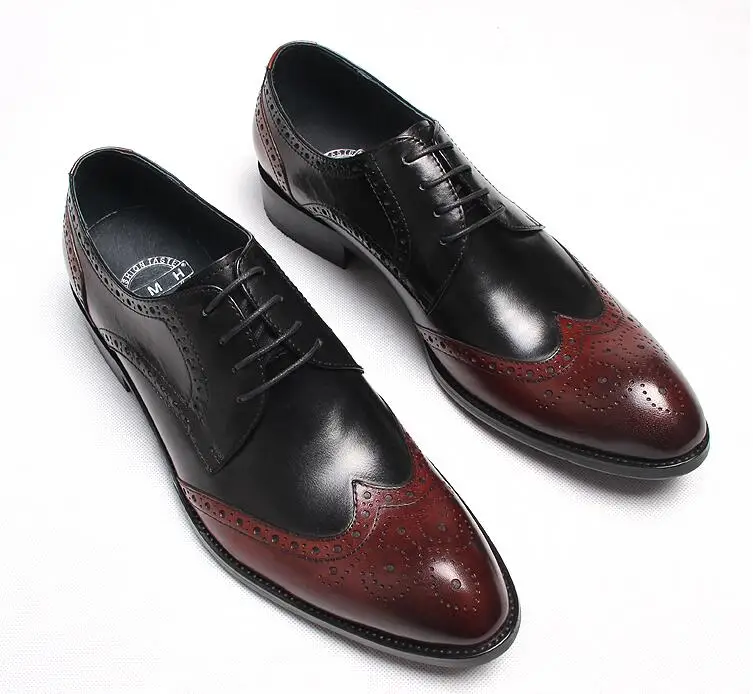 Brogue shoes men lace up genuine leather mix colour pointed toes patchwork dress shoes smart casual carved cut-outs brogue
Brogue shoes men lace up genuine leather mix colour pointed toes patchwork dress shoes smart casual carved cut-outs brogue