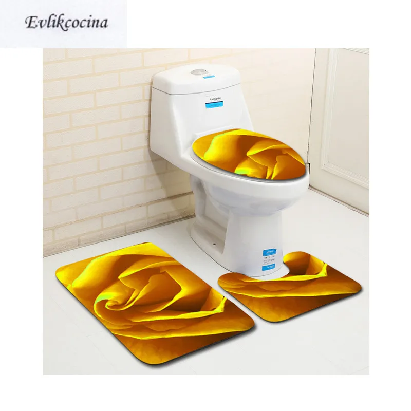 Free Shipping 3pcs Yellow Rose Banyo Bathroom Carpet Toilet U Type Bath Mat Set Non Slip Pad Tapis Salle De Bain Alfombra Bano
Free Shipping 3pcs Yellow Rose Banyo Bathroom Carpet Toilet U Type Bath Mat Set Non Slip Pad Tapis Salle De Bain Alfombra Bano