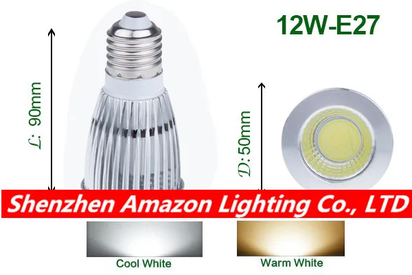 High Power LED Bulb E27 15W Led Lamp Light 220V 110V COB LED Spotlights 1pcs CE RoHS
High Power LED Bulb E27 15W Led Lamp Light 220V 110V COB LED Spotlights 1pcs CE RoHS