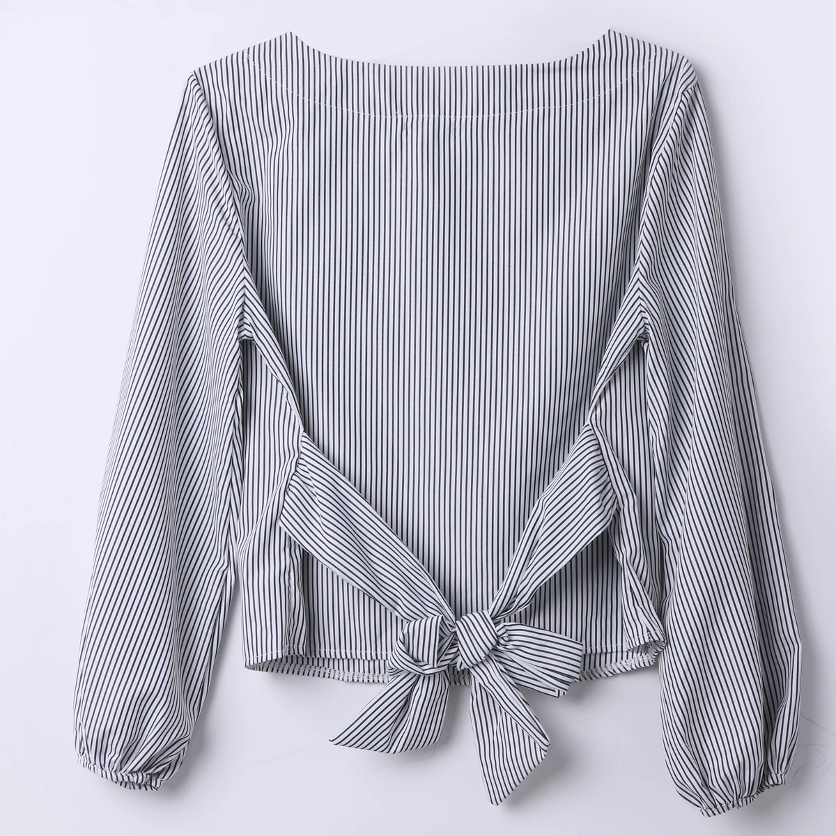 New Fashion Womens Blouse Long Puff Sleeve Striped With Bowknot Sashes Stylish Ladies Loose Blouses Womens Clothing
New Fashion Womens Blouse Long Puff Sleeve Striped With Bowknot Sashes Stylish Ladies Loose Blouses Womens Clothing