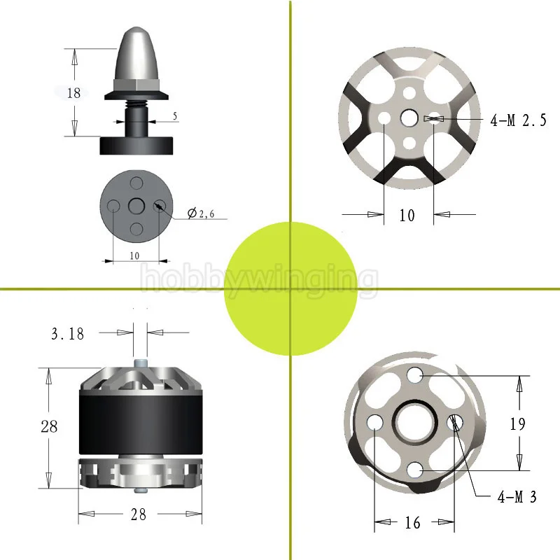 Industrial-quality U2208+ CW /CCW Waterproof Brushless Motor for Multicopter UAV Mini Quadcopter Drone FPV
Industrial-quality U2208+ CW /CCW Waterproof Brushless Motor for Multicopter UAV Mini Quadcopter Drone FPV
