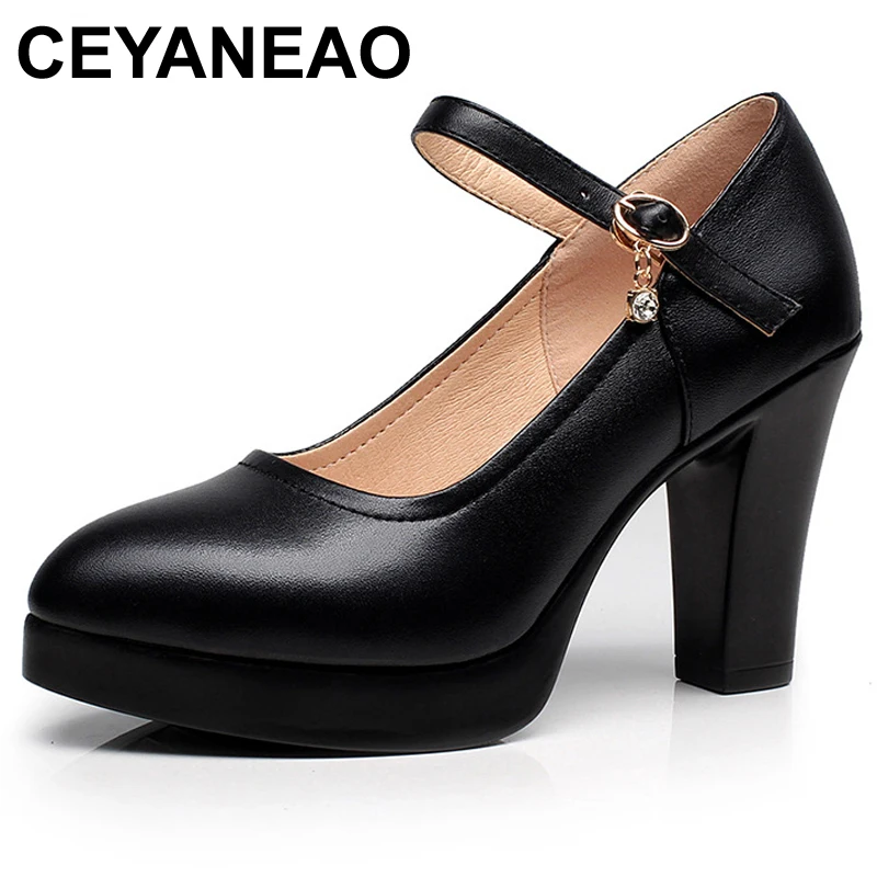 Ceyaneao из натуральной кожи 8 см Высота каблука: 5 см размера плюс 32-44 и выше, на плоском квадратном каблуке; Женские свадебные туфли-лодочки на платформе; Женские TaconsChunky обуви
Ceyaneao из натуральной кожи 8 см Высота каблука: 5 см размера плюс 32-44 и выше, на плоском квадратном каблуке; Женские свадебные туфли-лодочки на платформе; Женские TaconsChunky обуви