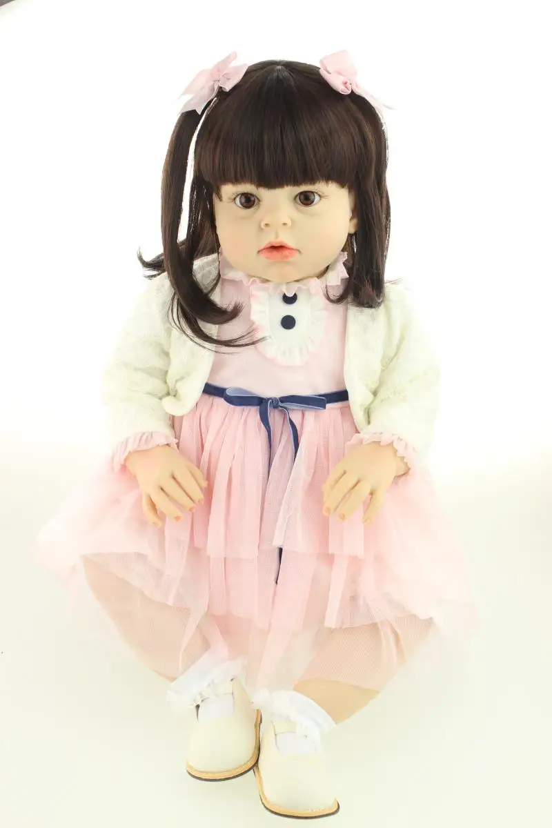 Big size Bebes reborn toddler girl Doll 70cm silicone vinyl reborn baby doll toys for child birthday gift clothes Model doll
Big size Bebes reborn toddler girl Doll 70cm silicone vinyl reborn baby doll toys for child birthday gift clothes Model doll