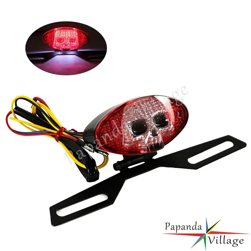 Universal Motorcycle 3D Skull Face Rear Taillight Tail Lamp w/Turn Signal Red Light Custom for Harley Chopper Bobber Cafe Racer
Universal Motorcycle 3D Skull Face Rear Taillight Tail Lamp w/Turn Signal Red Light Custom for Harley Chopper Bobber Cafe Racer