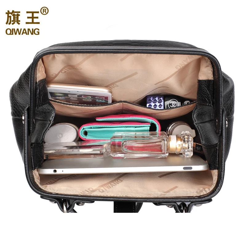 Qiwang Doctor сумка открытый стильный рюкзак змеиная Корова из натуральной кожи