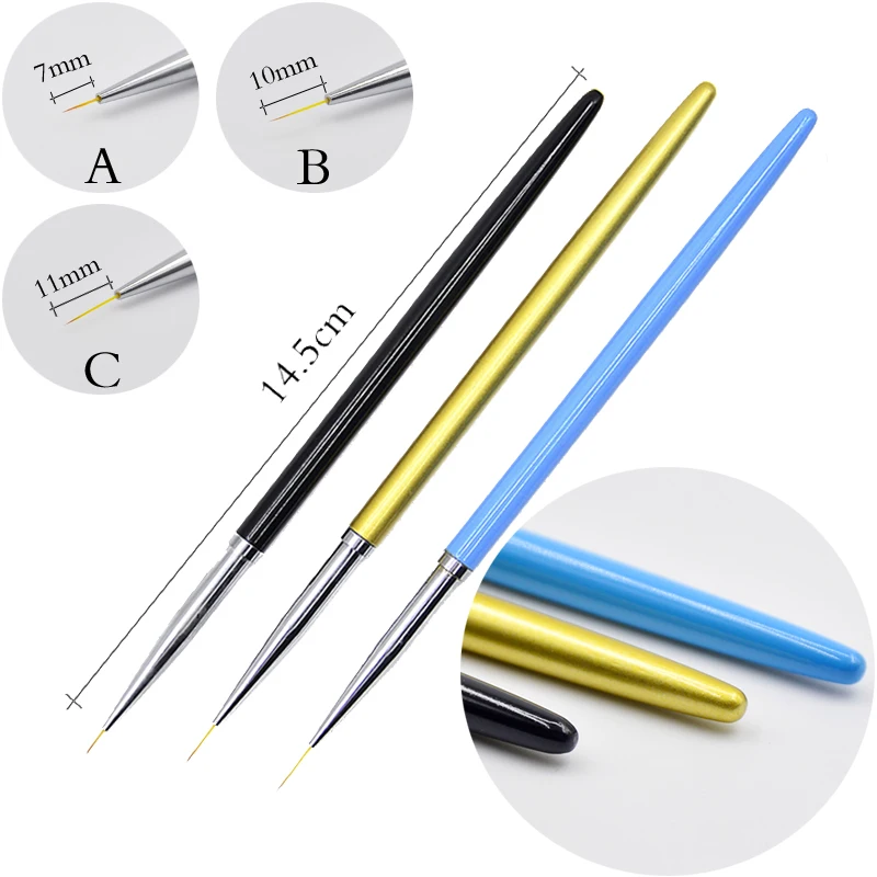 3Pcs/Set Nail Brush Set Stainless Steel Holder Painting Liner Pen Brushes Kits DIY Manicure Nail Decoration Art Tools
3Pcs/Set Nail Brush Set Stainless Steel Holder Painting Liner Pen Brushes Kits DIY Manicure Nail Decoration Art Tools