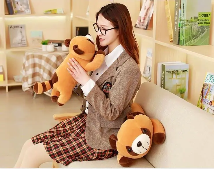 about 40cm cartoon prone raccoon plush toy soft throw pillow Christmas gift b0848
about 40cm cartoon prone raccoon plush toy soft throw pillow Christmas gift b0848
