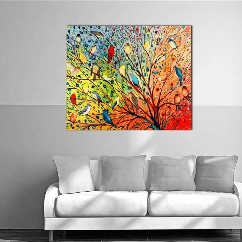 Украшение дома wall art животных птиц холст настенная живопись печати изображений