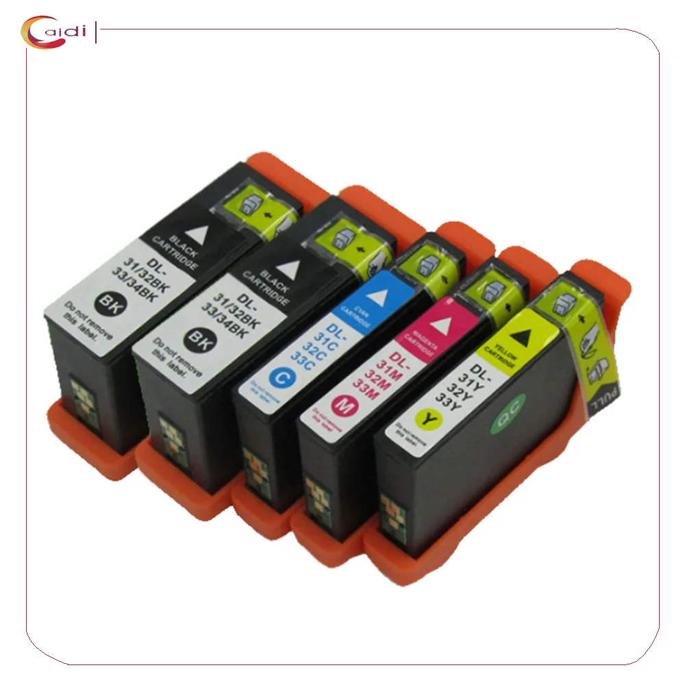 5Pack Compatible ink Catridges For Dell Cartridge 31 32 33 34 for Dell Printer V525W V725W inkjet Ink
5Pack Compatible ink Catridges For Dell Cartridge 31 32 33 34 for Dell Printer V525W V725W inkjet Ink