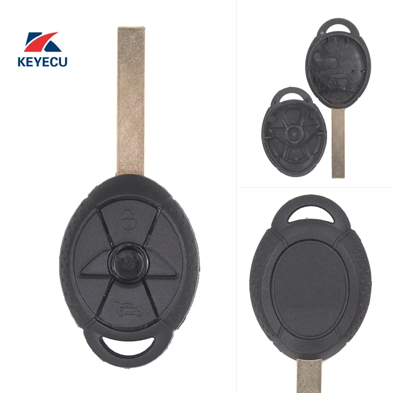 KEYECU Replacement Remote Car Key Shell Case Fob 3 Button for BMW Mini Copper 2005-2007 (Shell Only)
KEYECU Replacement Remote Car Key Shell Case Fob 3 Button for BMW Mini Copper 2005-2007 (Shell Only)