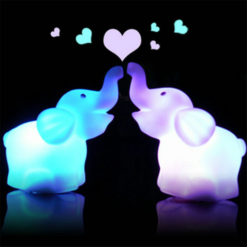 Cute Elephant LED Night Light Christmas 7 Colors Change For Home Party Bedroom Decor Table Desk Lamp Children Toy Gift Lights
Cute Elephant LED Night Light Christmas 7 Colors Change For Home Party Bedroom Decor Table Desk Lamp Children Toy Gift Lights
