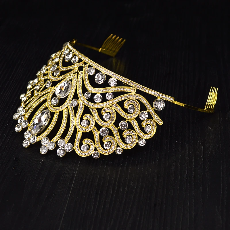 Vintage Gold Silver Crystal Rhinestone Crowns Hair ornaments Queen Wedding Tiara Bride Hair Jewelry For Wedding Hair Accessories
Vintage Gold Silver Crystal Rhinestone Crowns Hair ornaments Queen Wedding Tiara Bride Hair Jewelry For Wedding Hair Accessories