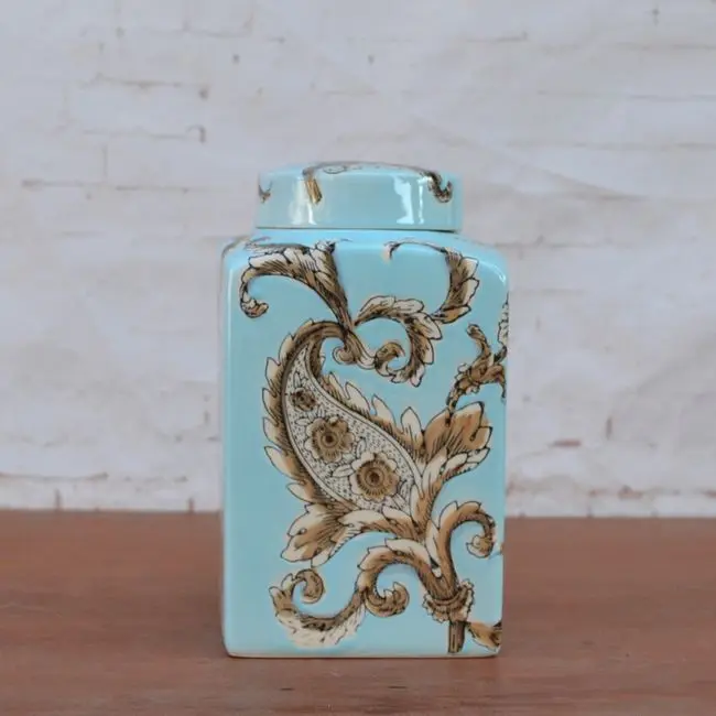 The Tao Caicai trade square of blue ceramic decorative decoration decorative ceramic jewelry rack shelf tank