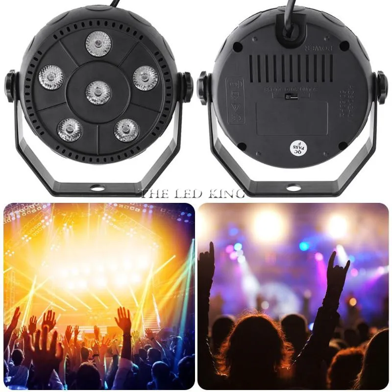 Светодиодный светильник par 6x 3 Вт/6x6 Вт RGB в 1 светодиодный Par с DMX512/Дискотека DJ KTV