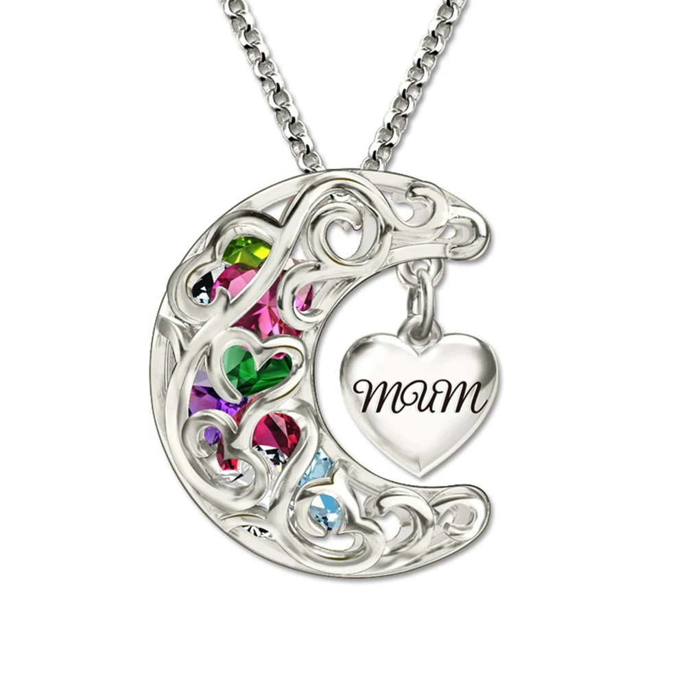 Sweey Wholesale Moon Cage To The Moon And Back Cage Mom Necklace Personalized Jewelry for Women Mom Jewelry Mother's Day Gift
Sweey Wholesale Moon Cage To The Moon And Back Cage Mom Necklace Personalized Jewelry for Women Mom Jewelry Mother's Day Gift