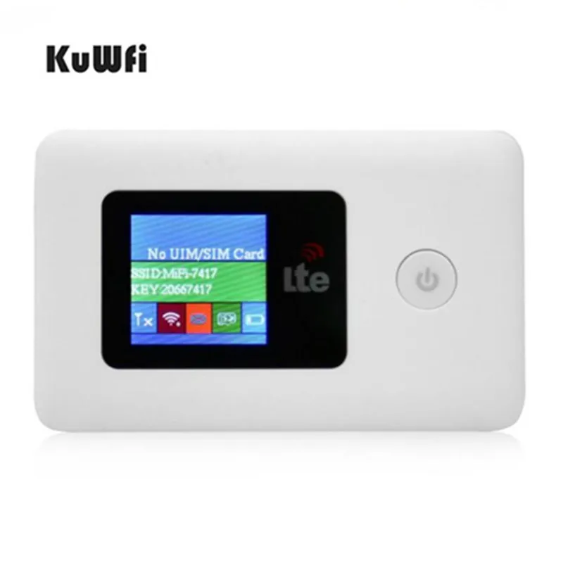 KuWfi 4G Wifi роутер портативный разблокированный 3G/4G LTE WiFi маршрутизатор 2100 mAh