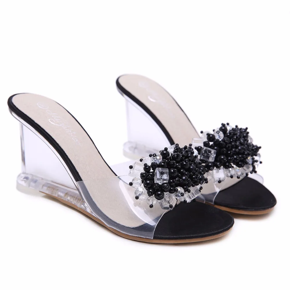 Slope Sandals High Quality rystal Transparent Diamond Wedges Crysta Sandals High heels 8.5cm Slope Sandals Female Summer 2018
Slope Sandals High Quality rystal Transparent Diamond Wedges Crysta Sandals High heels 8.5cm Slope Sandals Female Summer 2018