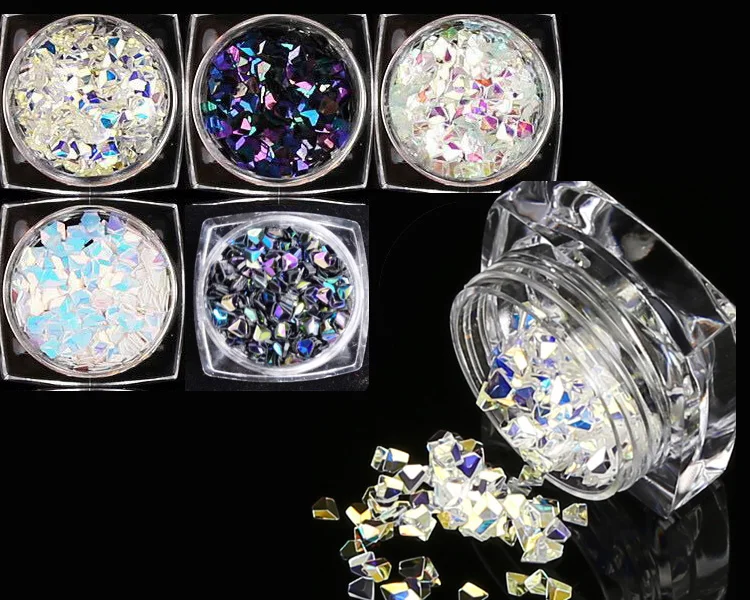 Strass Paillettes 1lot =5 Boxes Chameleon AB Color Nail Sequins Colorful Triangle Rhombus Flakies Glitter Nail Art Paillette
Strass Paillettes 1lot =5 Boxes Chameleon AB Color Nail Sequins Colorful Triangle Rhombus Flakies Glitter Nail Art Paillette