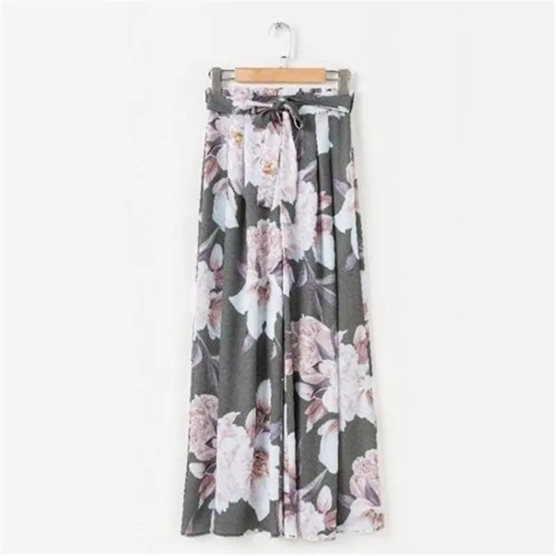 Trendy Women clothes High Waist Flower print casual bandage Trousers Wide Leg Loose Polyester Pants one pieces
Trendy Women clothes High Waist Flower print casual bandage Trousers Wide Leg Loose Polyester Pants one pieces