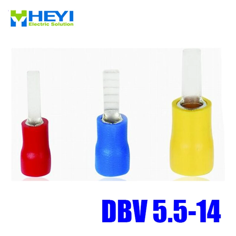 Good Quality 100pcs/lot DBV5.5-14 Yellow AWG12-10 Copper Insulating Crimp Terminals Connectors Blade Terminal
Good Quality 100pcs/lot DBV5.5-14 Yellow AWG12-10 Copper Insulating Crimp Terminals Connectors Blade Terminal