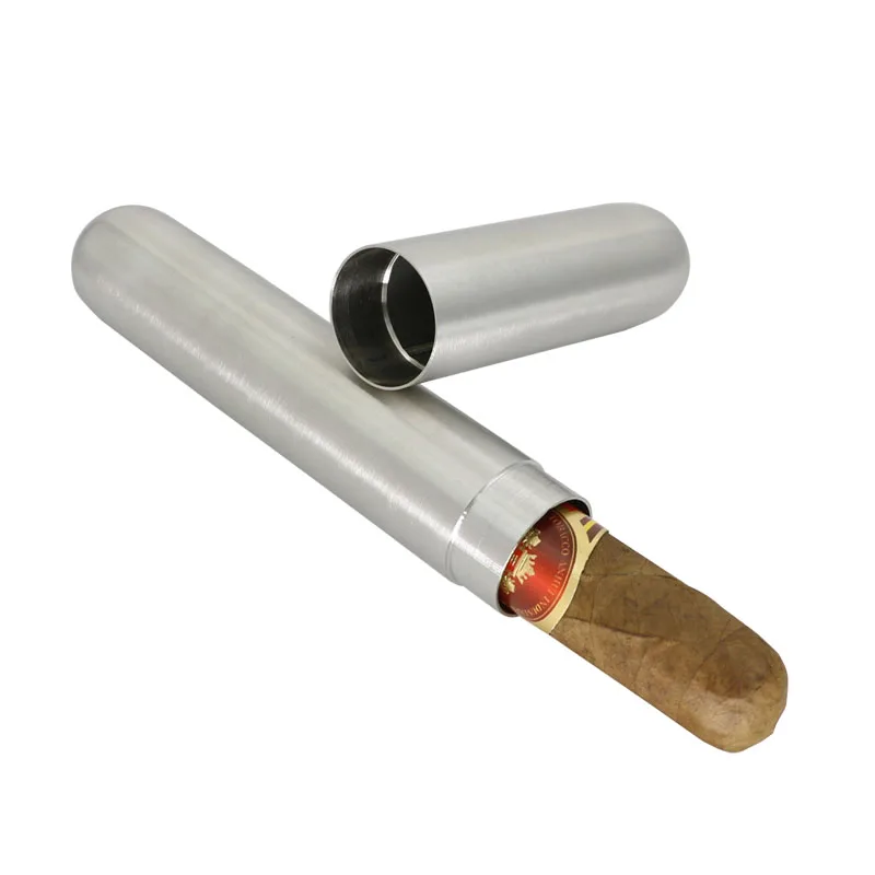 New 1pcs Stainless Steel Cigar Humidor Cigar Tube Storage Case Portable Tobacco Cigarettes Holder For Cigar Accessories 17x2.2cm
New 1pcs Stainless Steel Cigar Humidor Cigar Tube Storage Case Portable Tobacco Cigarettes Holder For Cigar Accessories 17x2.2cm