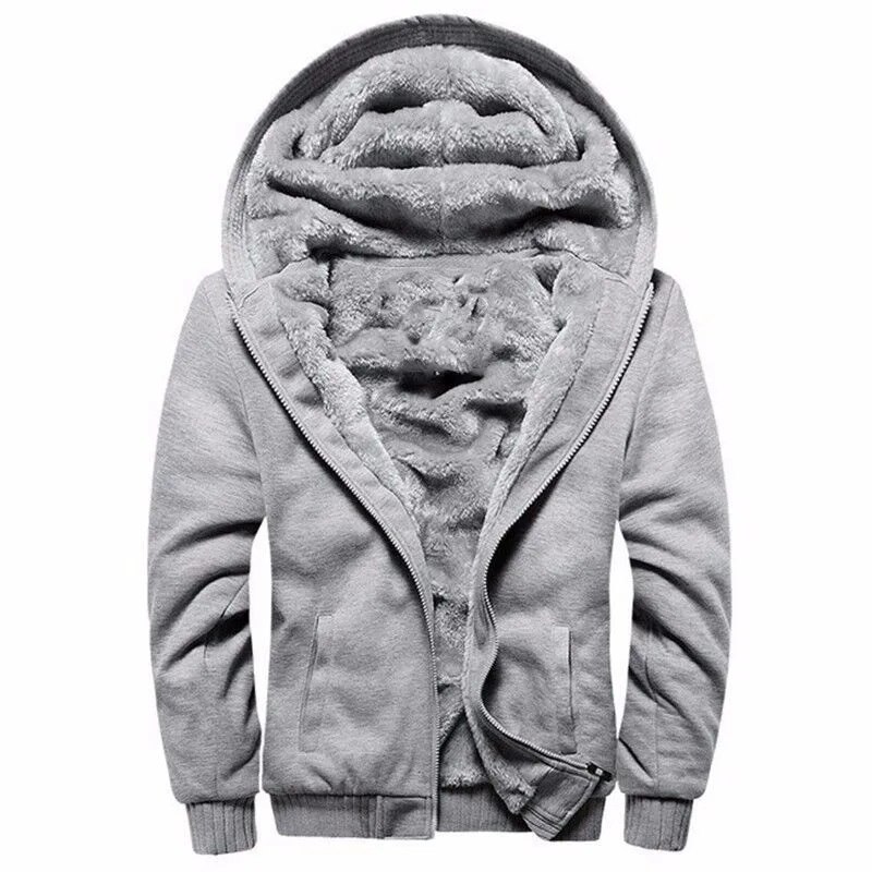 2021 Winter Men Fleece Jacket Thick Solid Zipper Hooded Coat Autumn Warm Tracksuit Sportswear Outwear
2021 Winter Men Fleece Jacket Thick Solid Zipper Hooded Coat Autumn Warm Tracksuit Sportswear Outwear