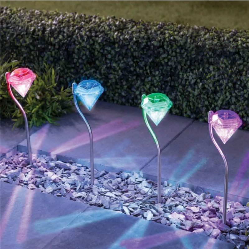 4pcs Diamond Lawn Lamp Garden Light Outdoor LED Solar Light IP65 Courtyard Path Landscape Decorative Lighting
4pcs Diamond Lawn Lamp Garden Light Outdoor LED Solar Light IP65 Courtyard Path Landscape Decorative Lighting