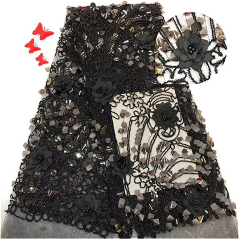 3d flowers sequin beads lace fabric fringe material african french net lace tulle fabric high quality evening dresses5yard/lot
3d flowers sequin beads lace fabric fringe material african french net lace tulle fabric high quality evening dresses5yard/lot