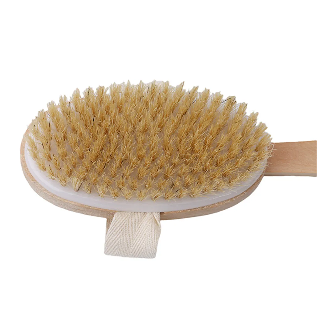 Long Handle Wooden Spa Shower Brush Body Brush Scrubber Boar Bristles Exfoliating Body Massager For Dry Brushing And Shower
Long Handle Wooden Spa Shower Brush Body Brush Scrubber Boar Bristles Exfoliating Body Massager For Dry Brushing And Shower