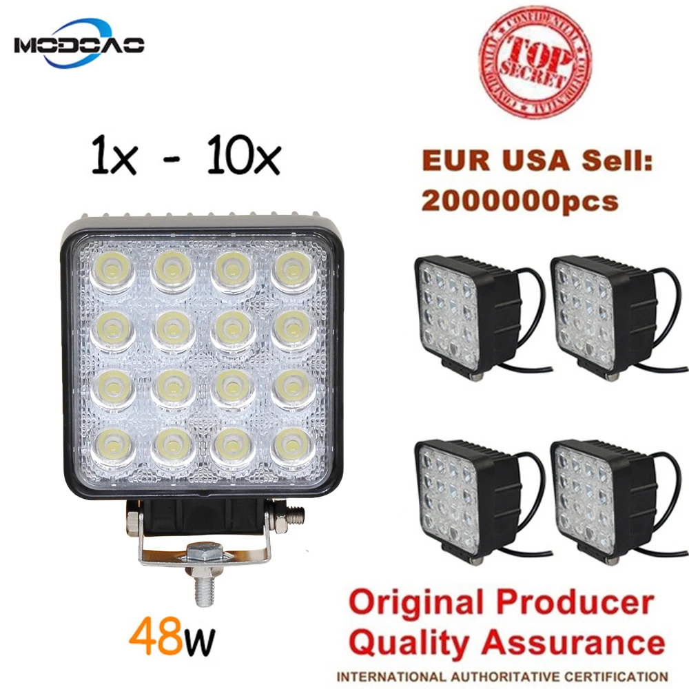 10pcs 48W 4WD Truck Tractor Boat Trailer Offroad Car LED Light Bar 12V Flood Spotlight For Jeep ATV SUV 4WD 4x4 LED Work Light
10pcs 48W 4WD Truck Tractor Boat Trailer Offroad Car LED Light Bar 12V Flood Spotlight For Jeep ATV SUV 4WD 4x4 LED Work Light